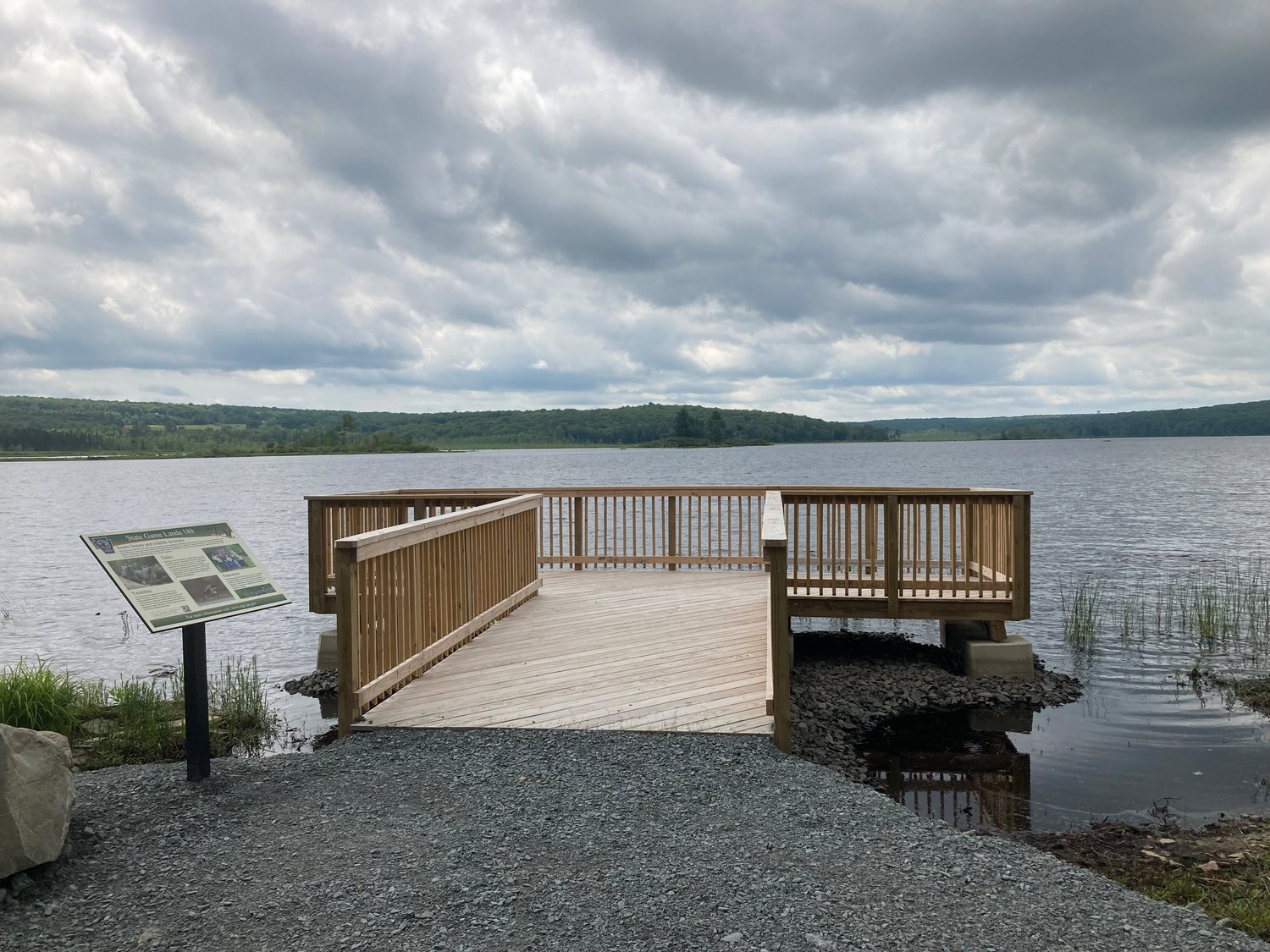 This observation deck was recently constructed at PA State Game Lands 180, overlooking Shohola Lake. A map of SGL 180 can be found at bit.ly/3C3D9wR...